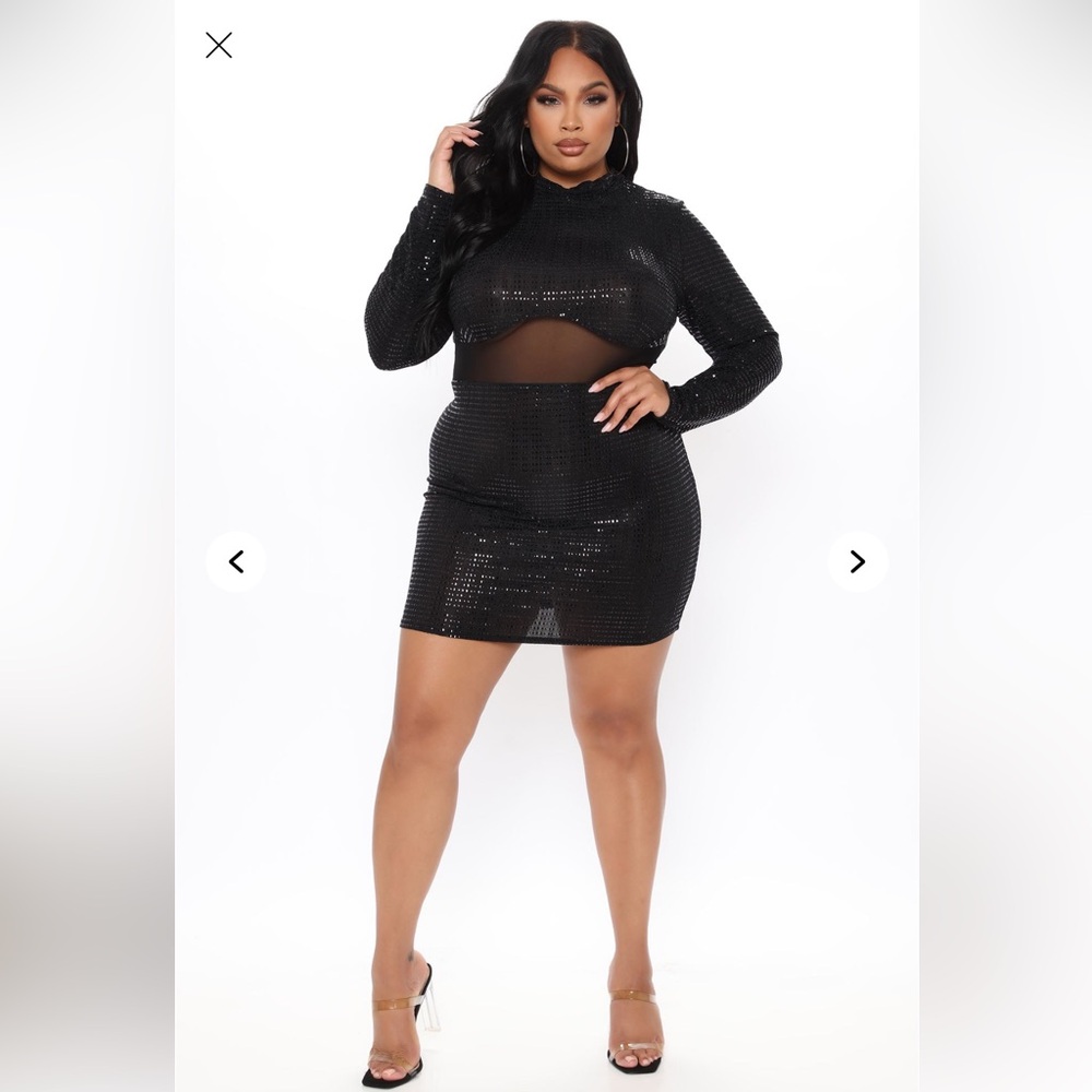 Fashion nova Irreplaceable metallic mini dress.
